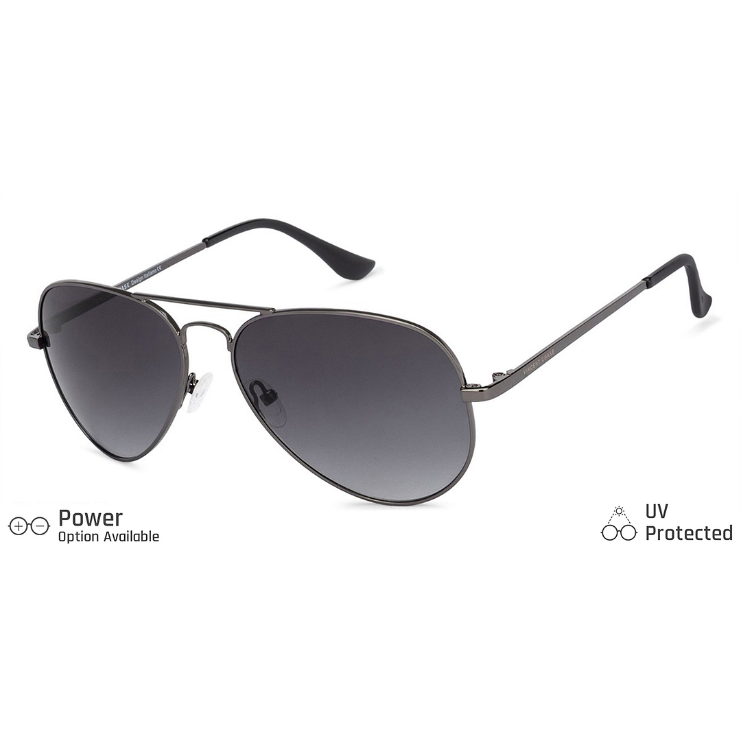 Vincent Chase Online Gunmetal Full Rim Aviator right side