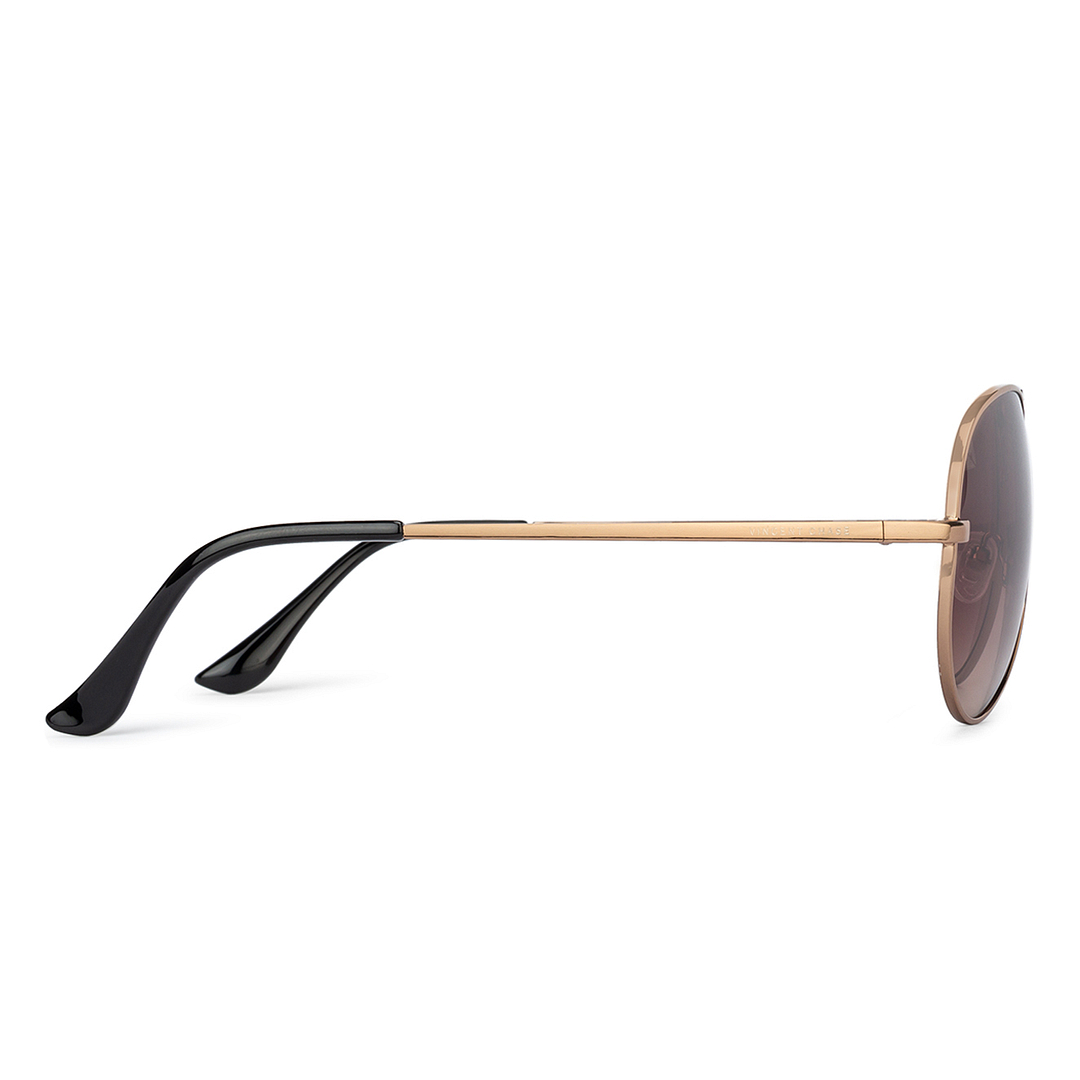Vincent Chase Online Brown Full Rim Aviator right side