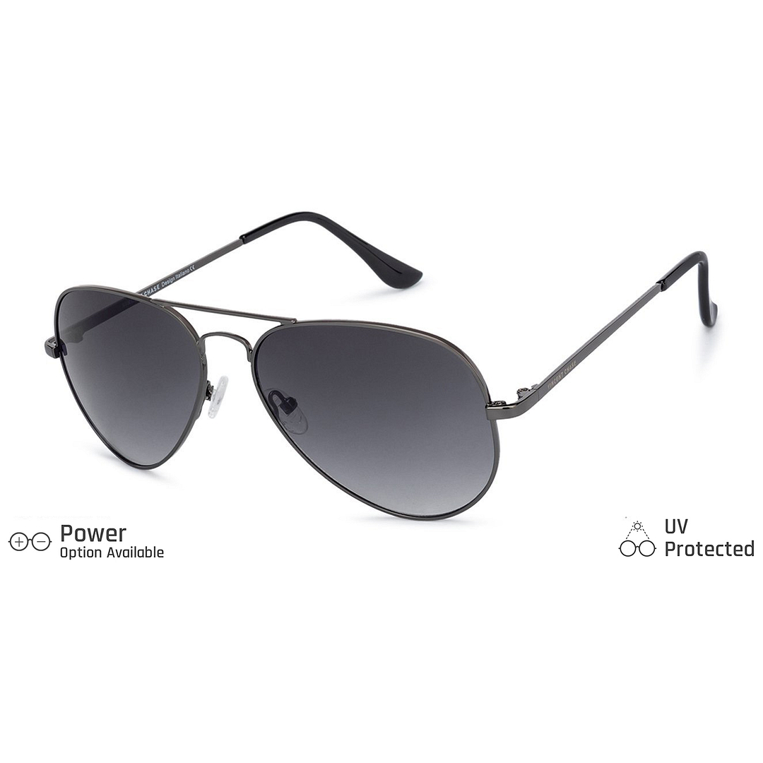 Vincent Chase Online Gunmetal Full Rim Aviator right side
