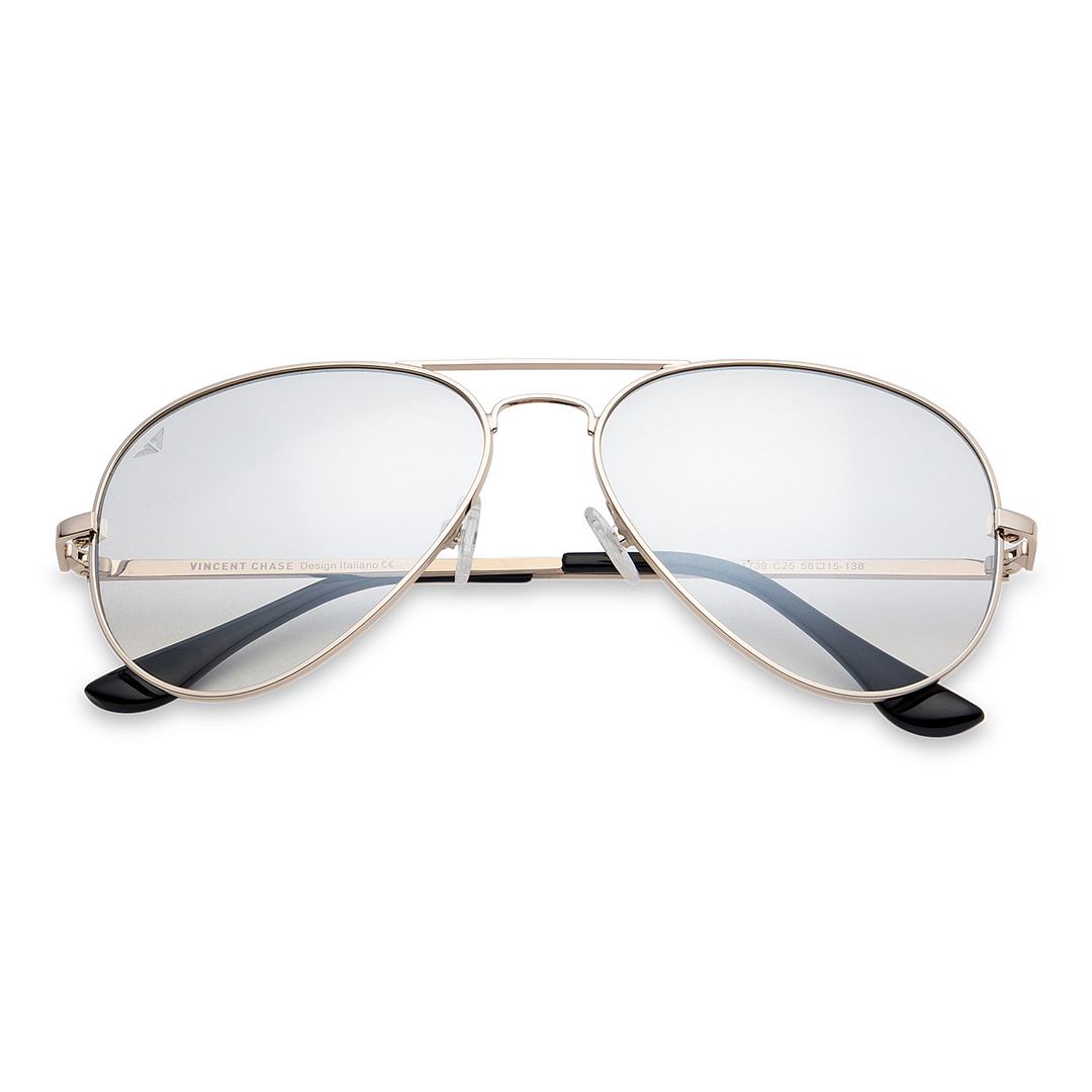 Vincent Chase Online Gold Full Rim Aviator right side
