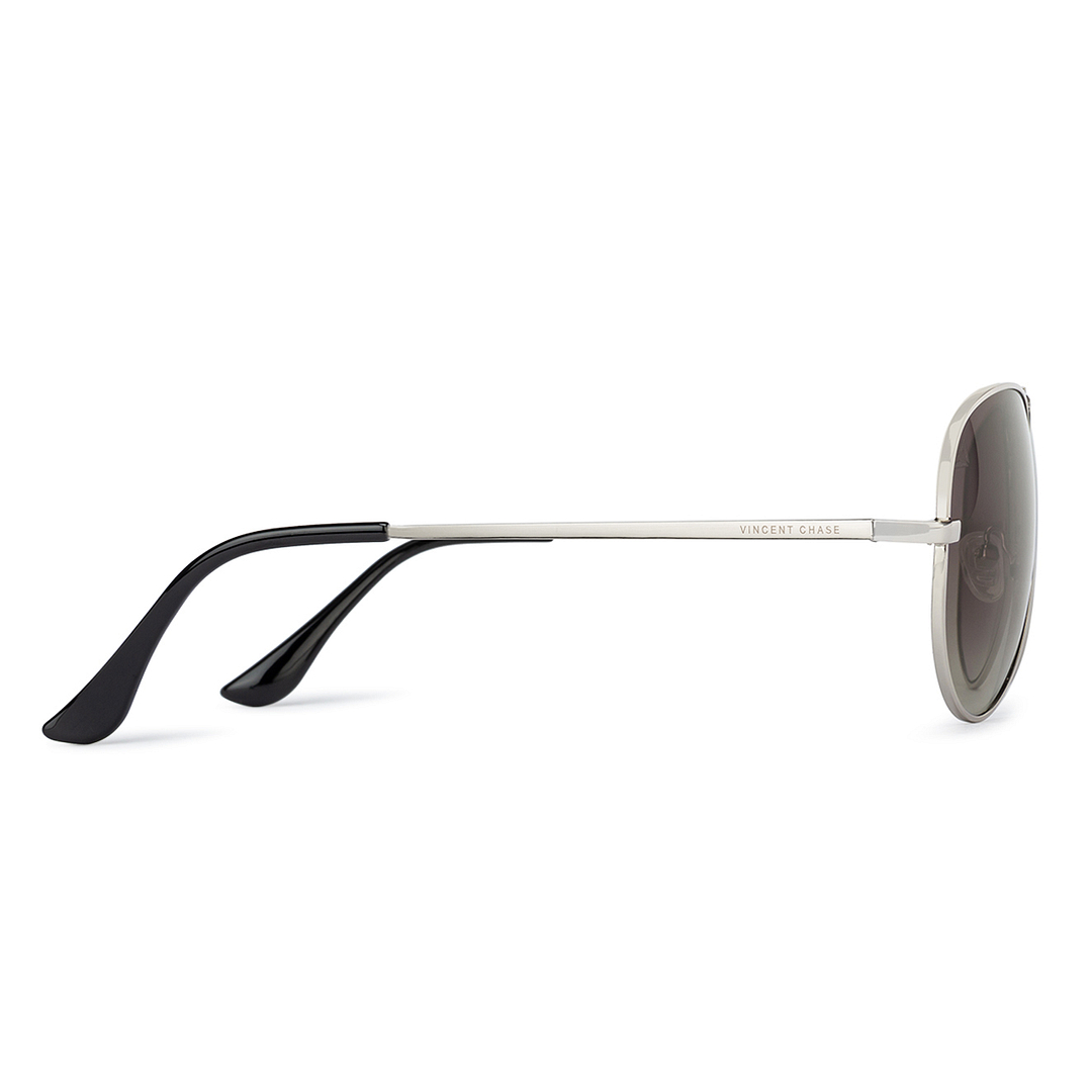 Vincent Chase Online Silver Full Rim Aviator right side