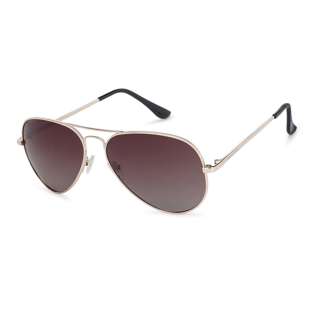 Vincent Chase Online Gold Full Rim Aviator left side