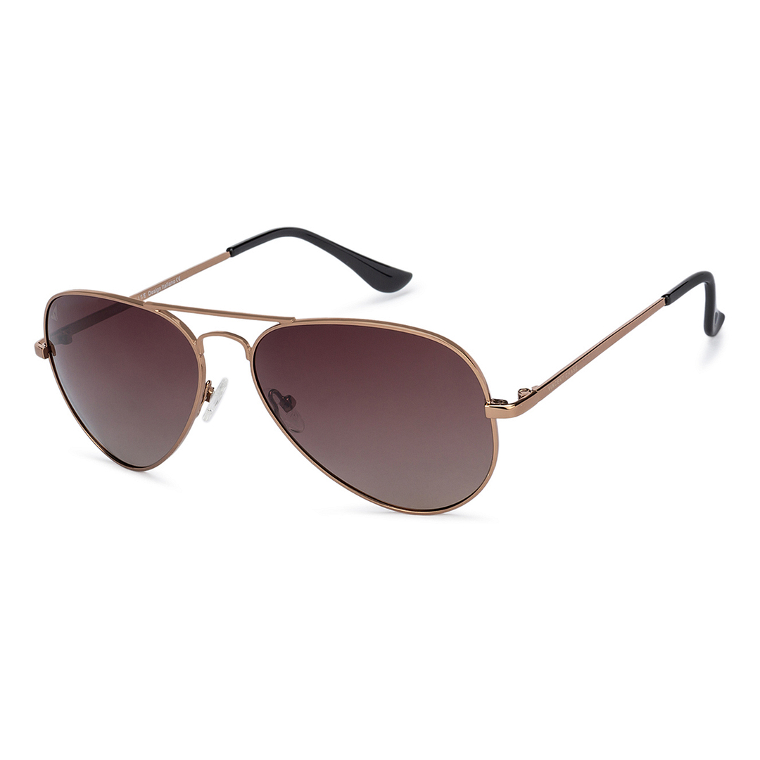 Vincent Chase Online Brown Full Rim Aviator left side