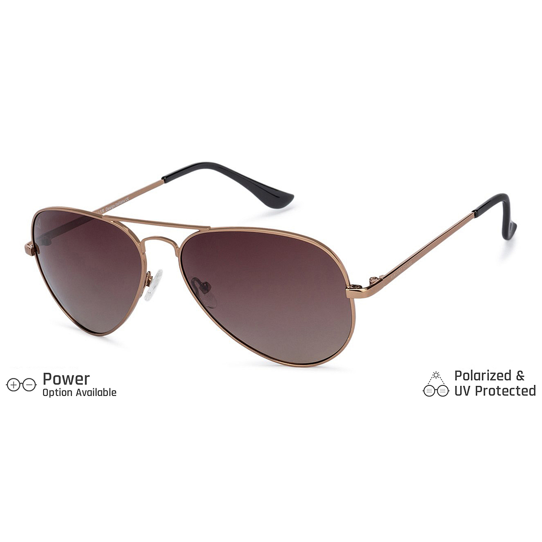 Vincent Chase Online Brown Full Rim Aviator right side
