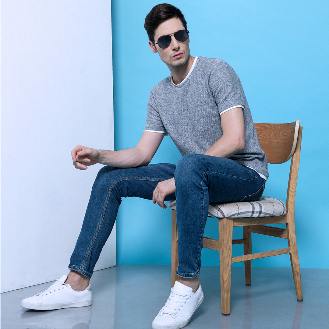 Vincent Chase Online Black Full Rim Aviator left side