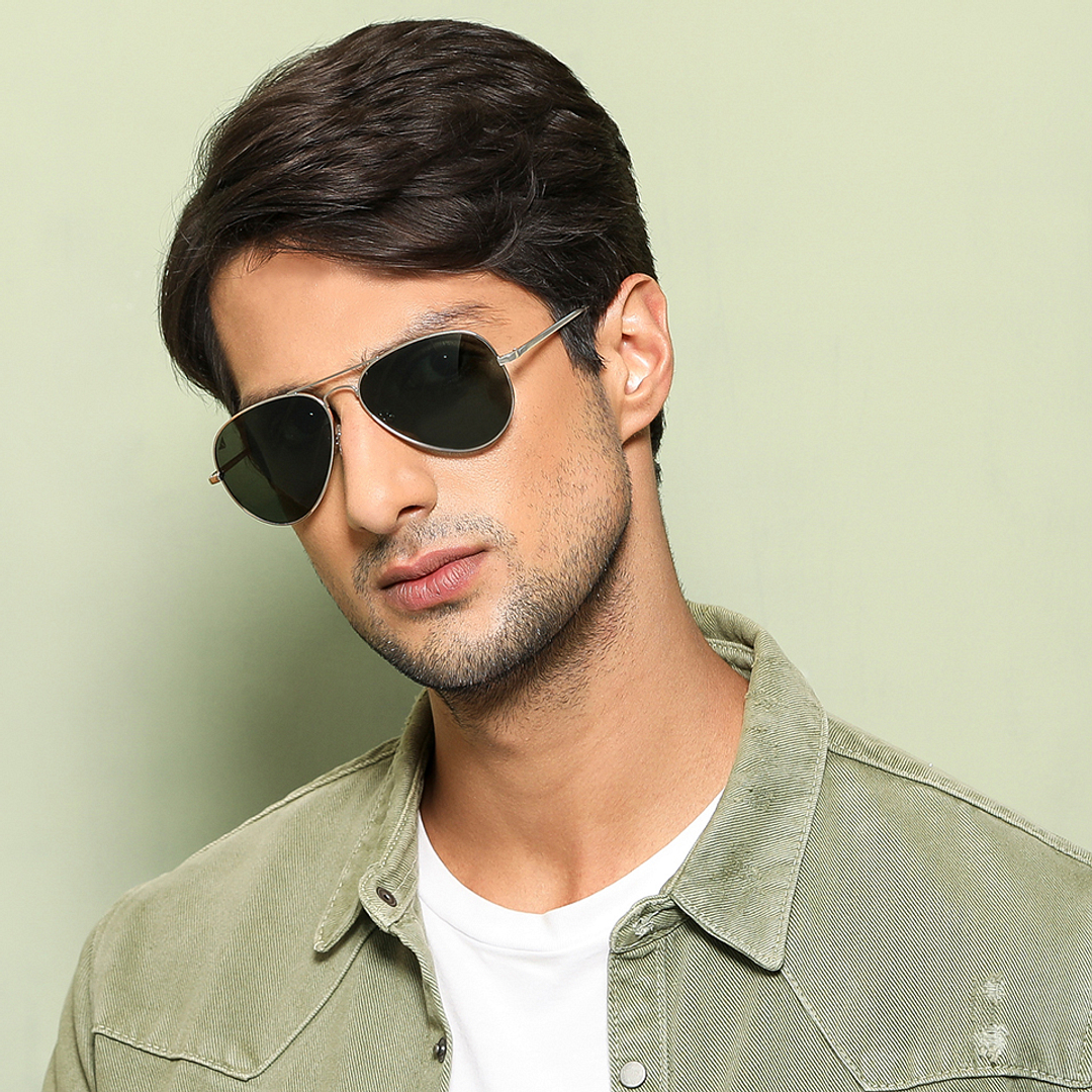 Vincent Chase Online Gold Full Rim Aviator left side