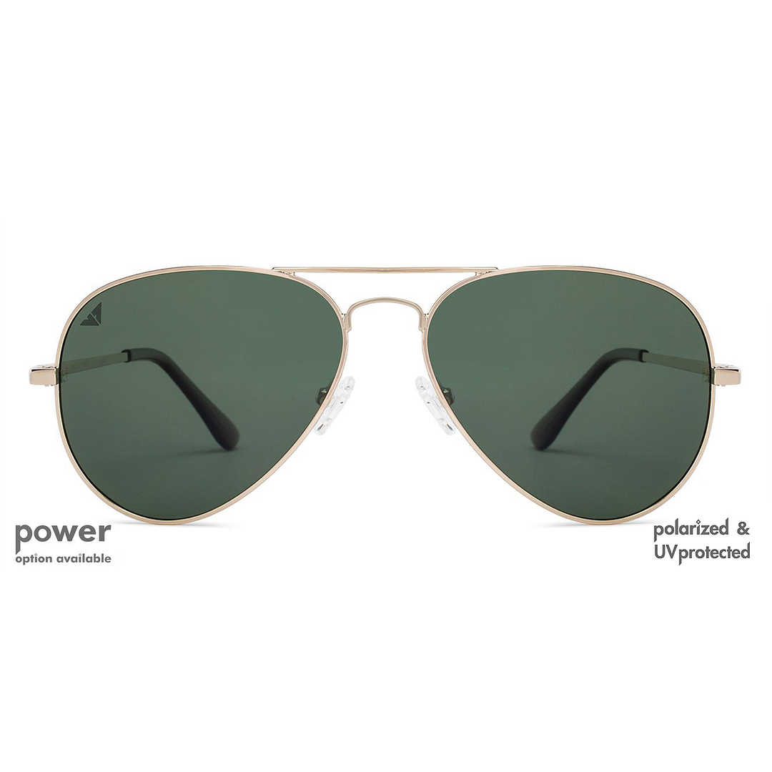 Vincent Chase Online Gold Full Rim Aviator left side