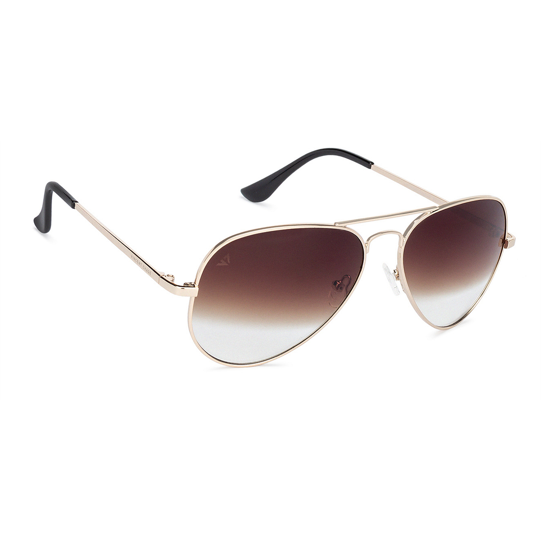 Vincent Chase Online Gold Full Rim Aviator left side