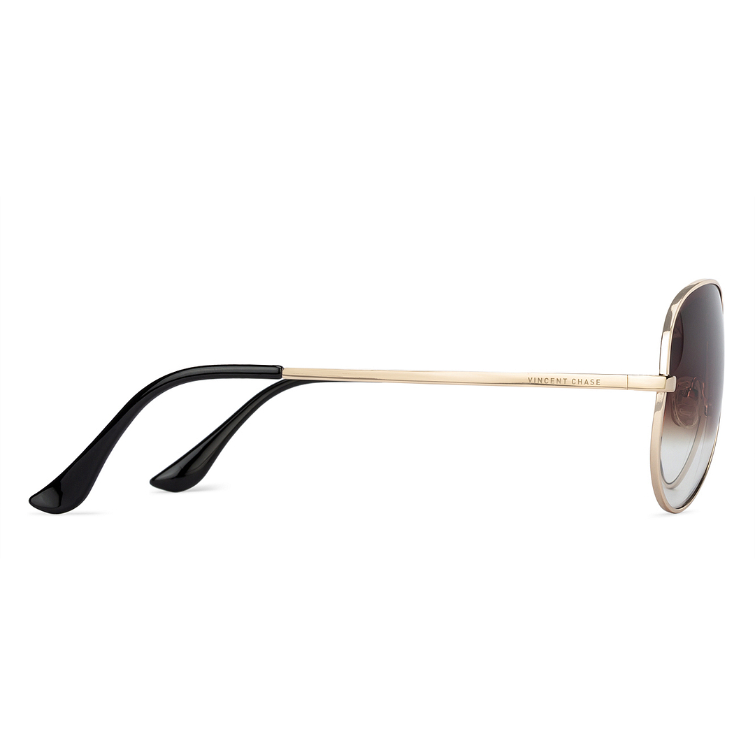 Vincent Chase Online Gold Full Rim Aviator right side