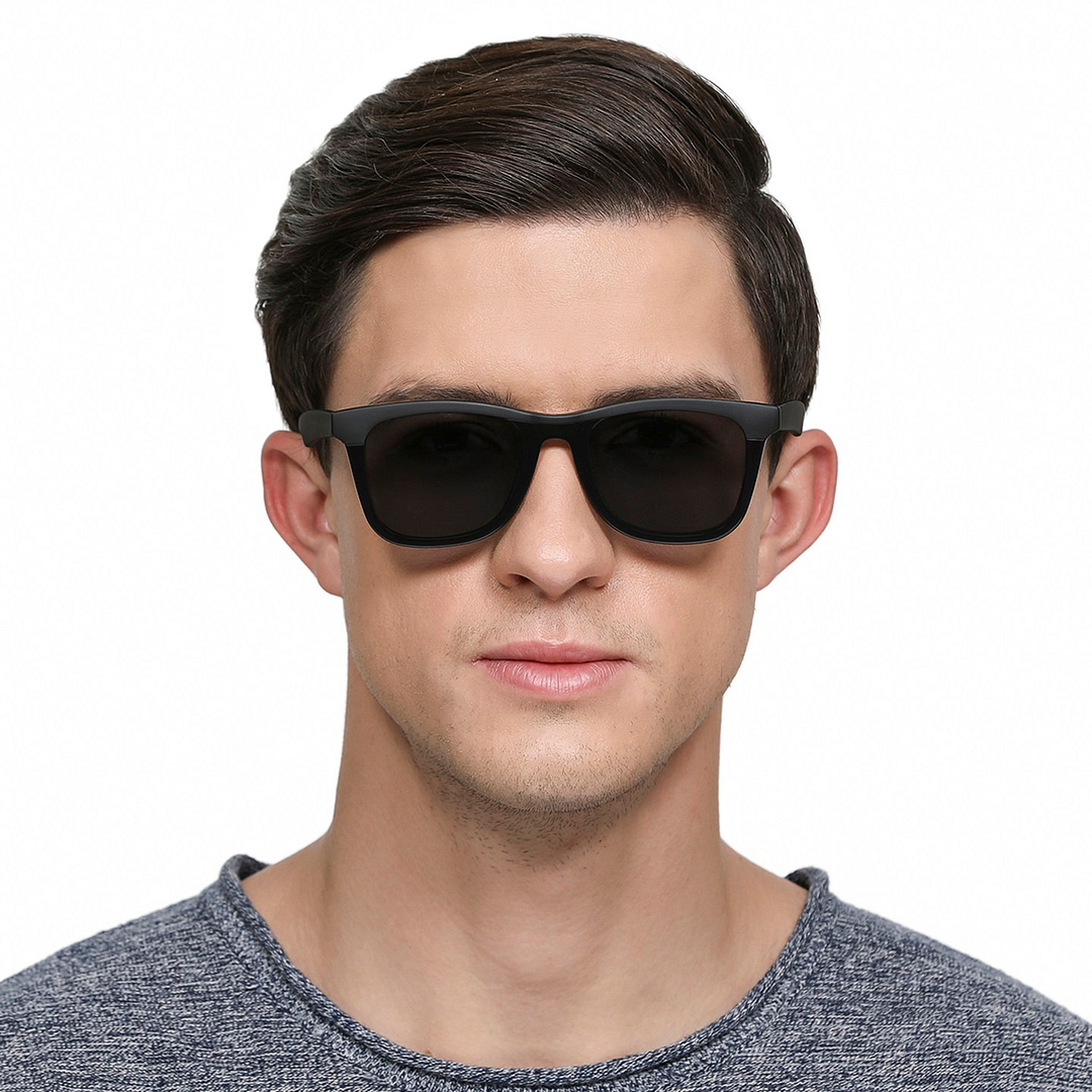 Vincent Chase Polarized Black Full Rim Square left side