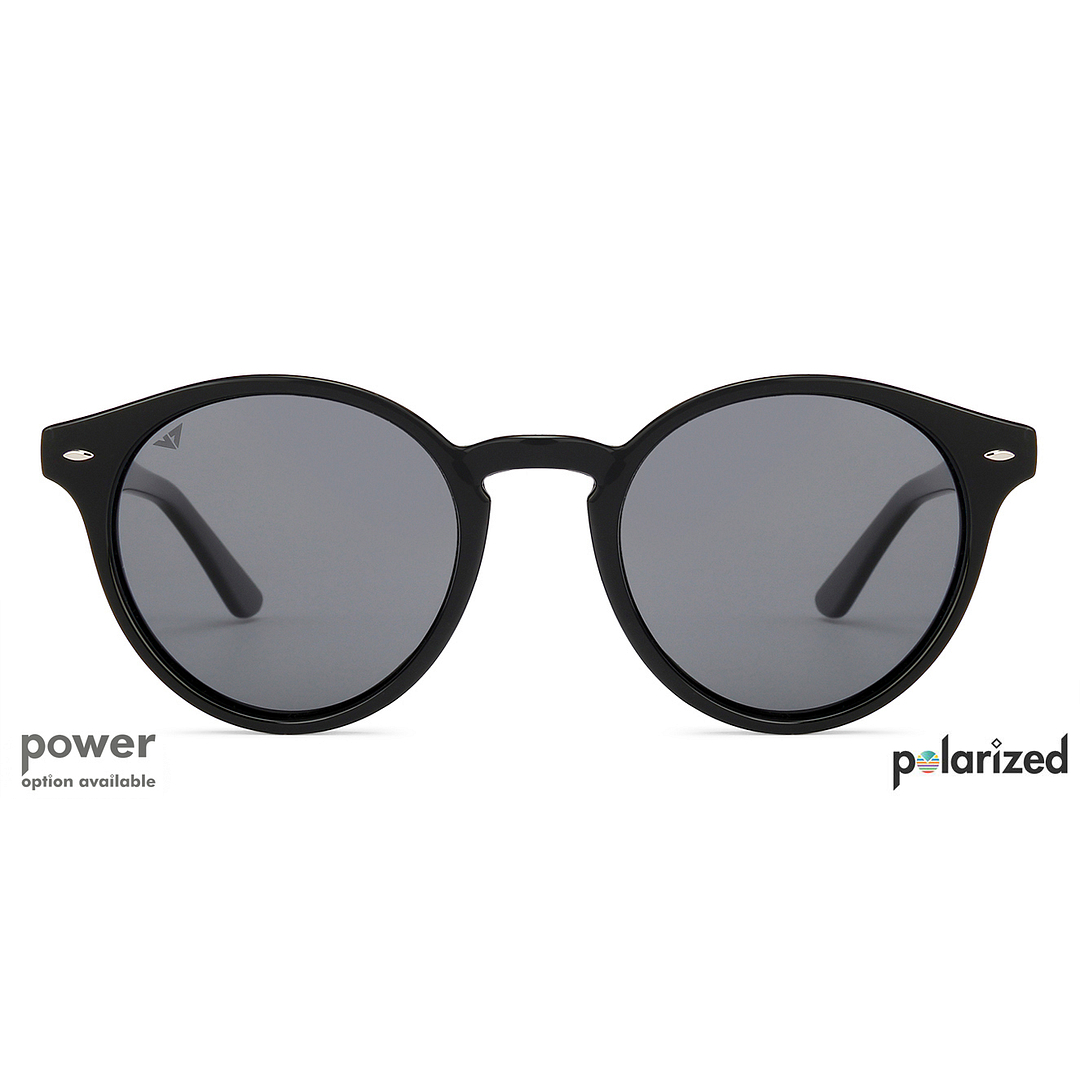 Vincent Chase Polarized Black Full Rim Round right side
