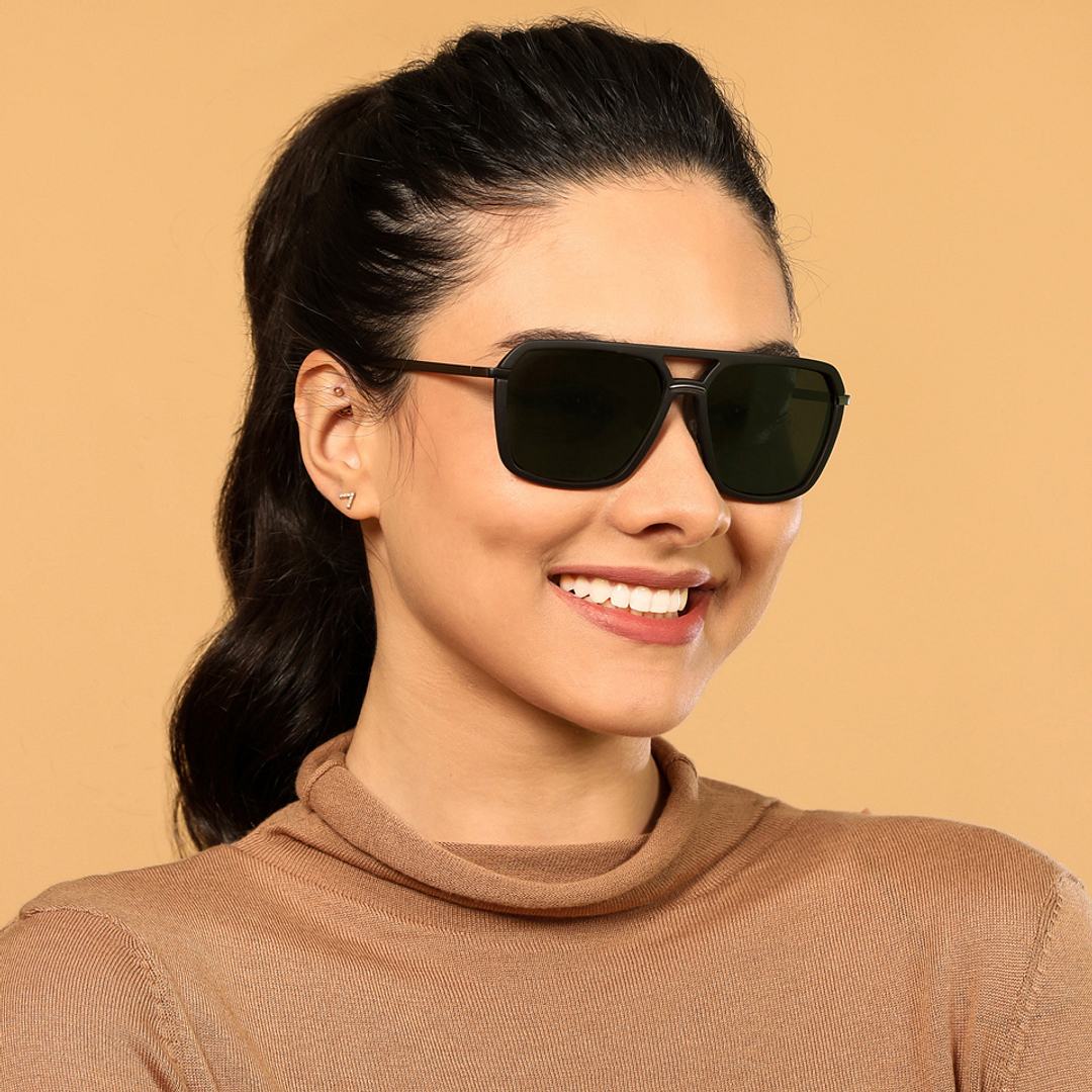 Vincent Chase Polarized Black Full Rim Square right side