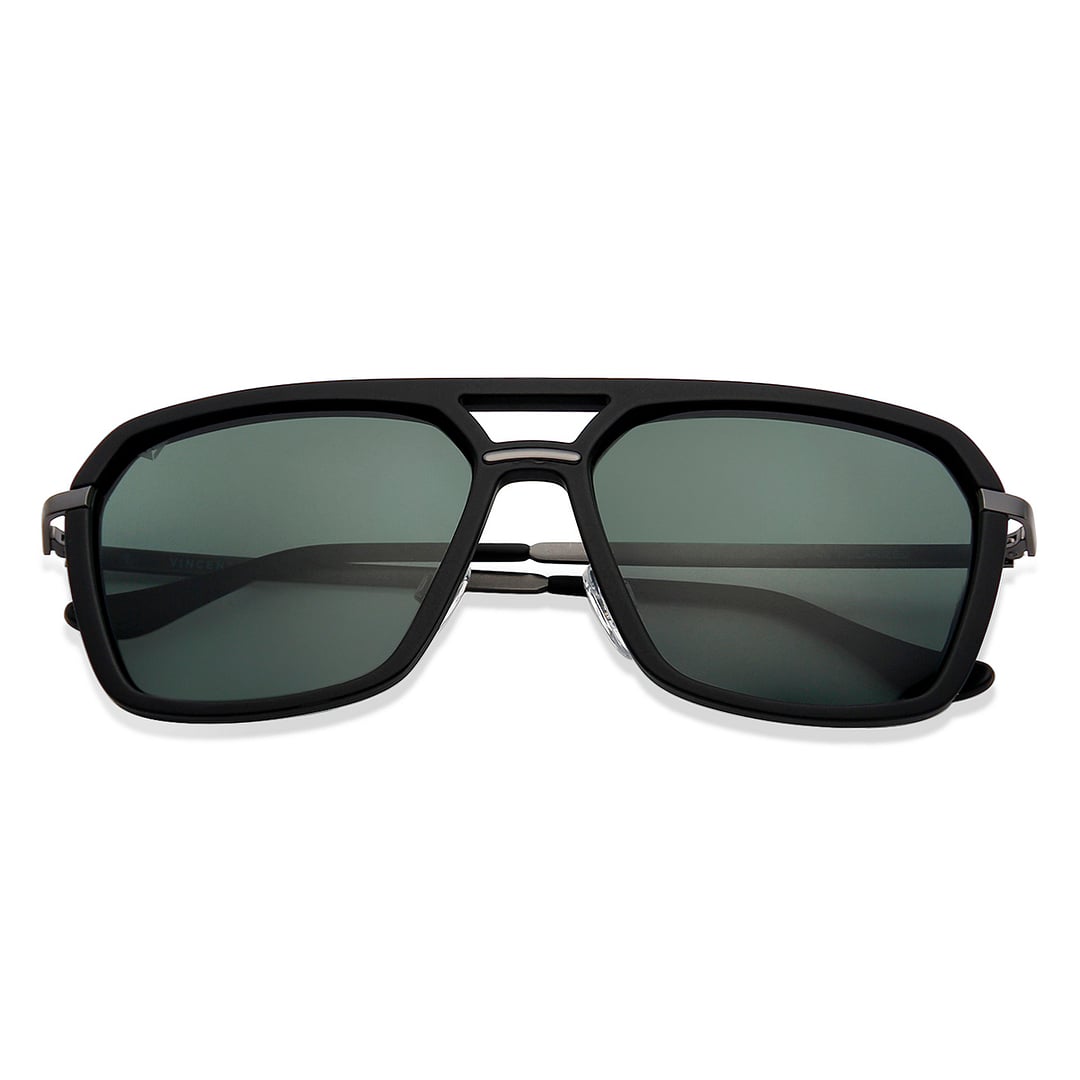 Vincent Chase Polarized Black Full Rim Square right side
