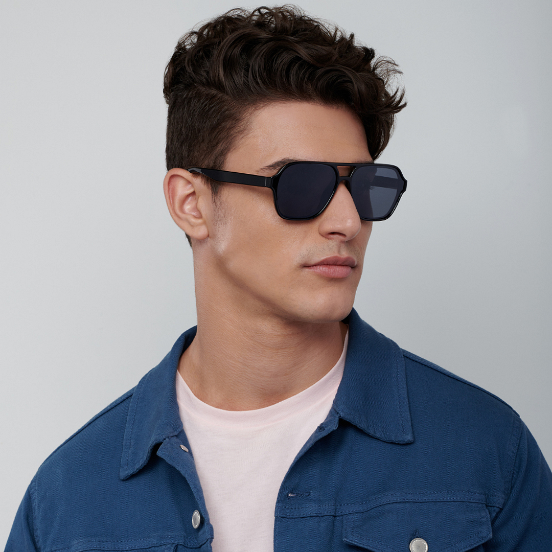 Vincent Chase Online Black Full Rim Geometric left side