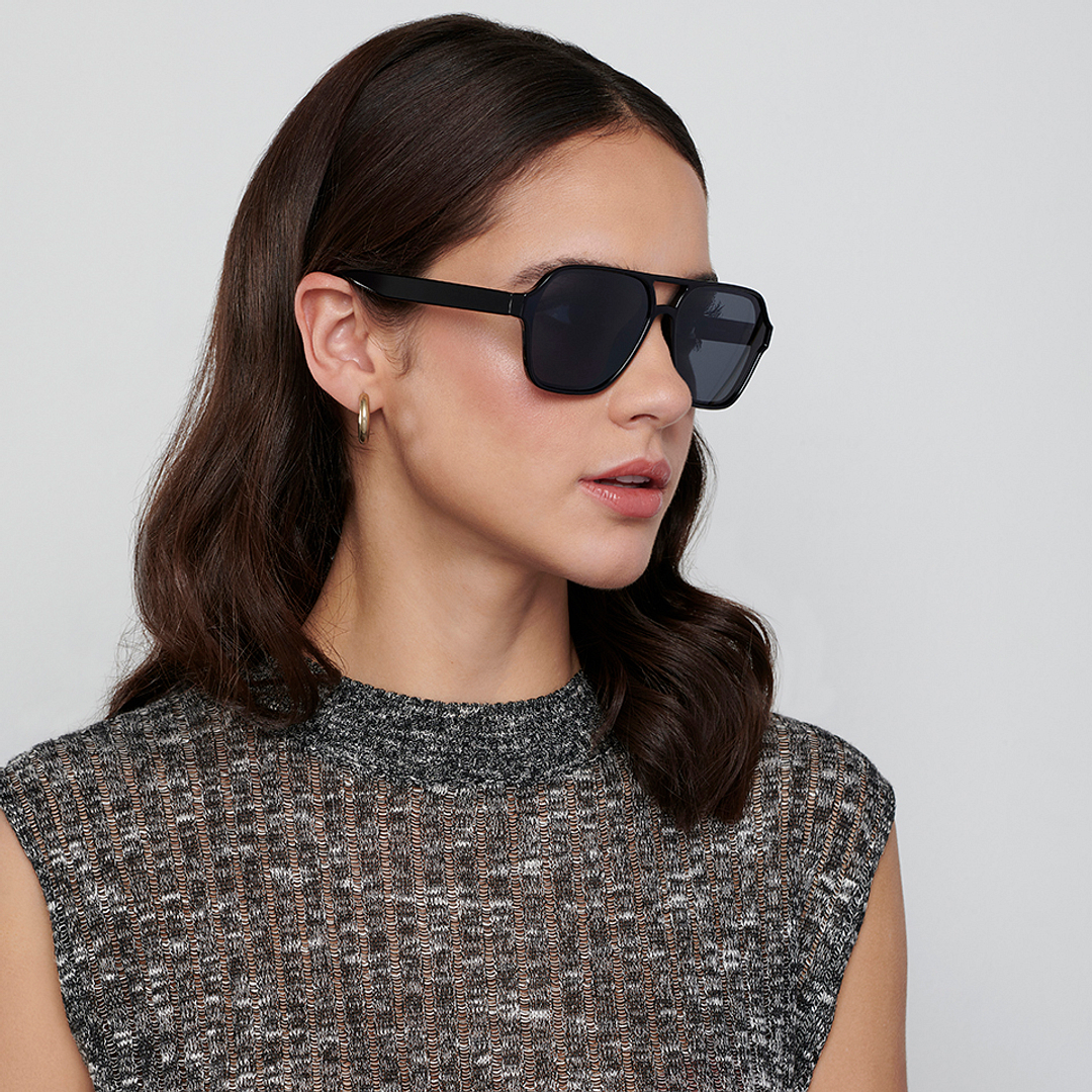 Vincent Chase Online Black Full Rim Geometric left side