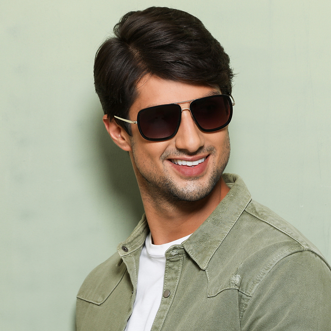 Vincent Chase Online Gold Full Rim Square left side