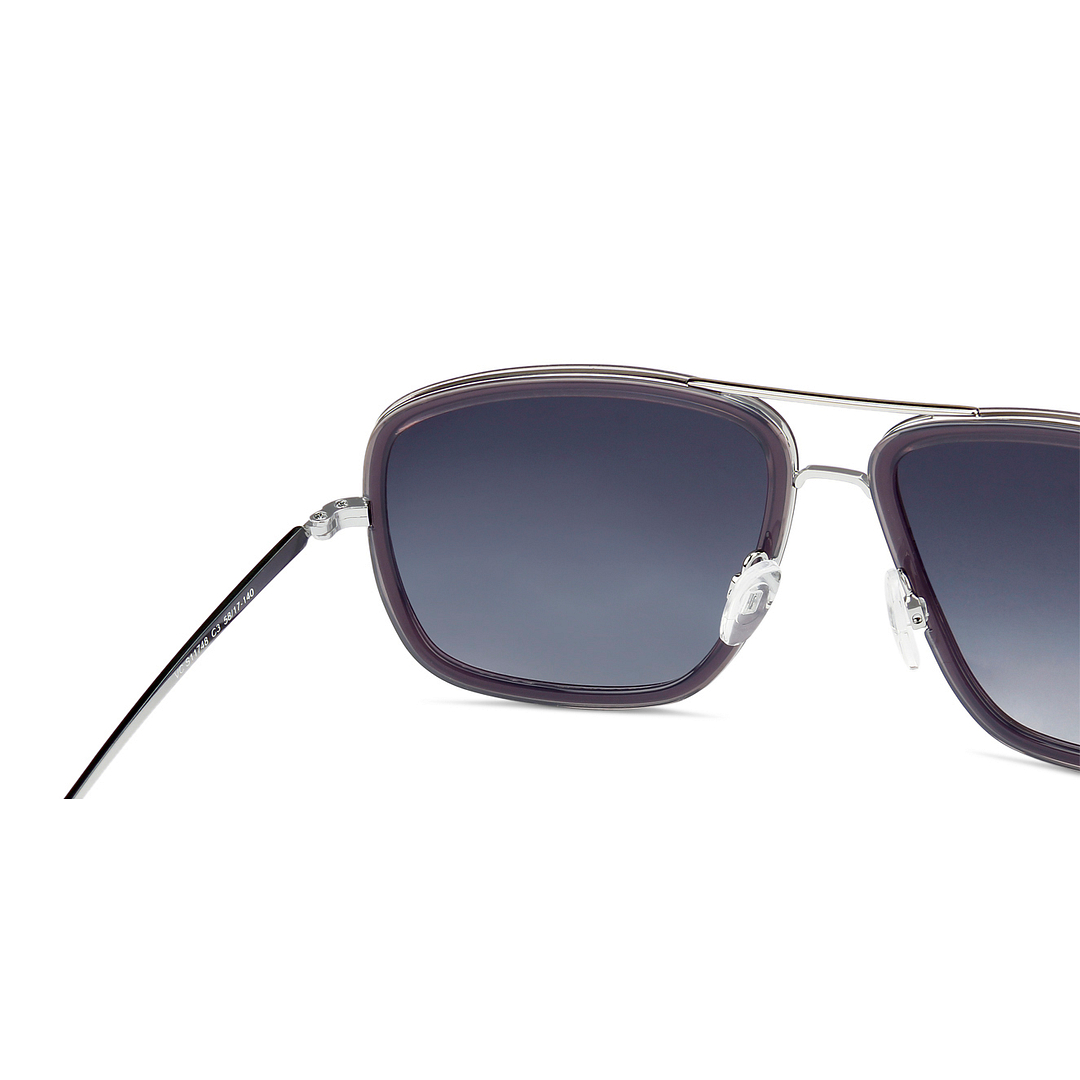 Vincent Chase Online Silver Full Rim Square left side