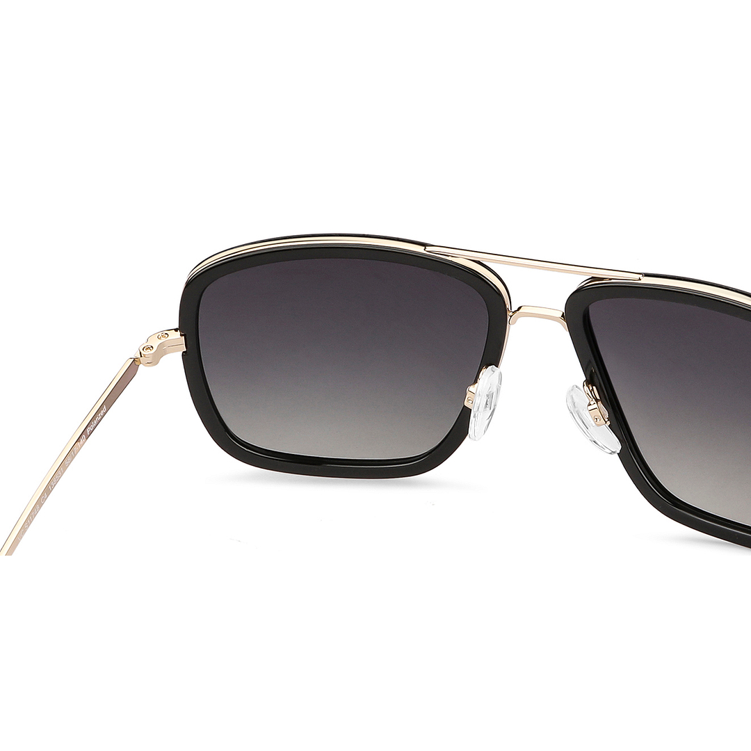 Vincent Chase Polarized Gold Full Rim Square left side