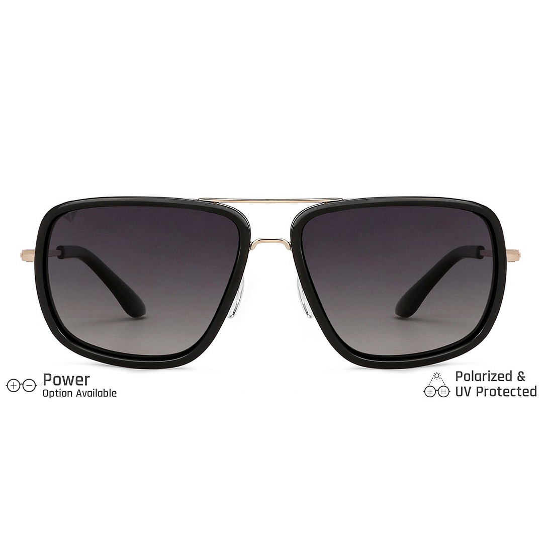 Vincent Chase Polarized Gold Full Rim Square right side