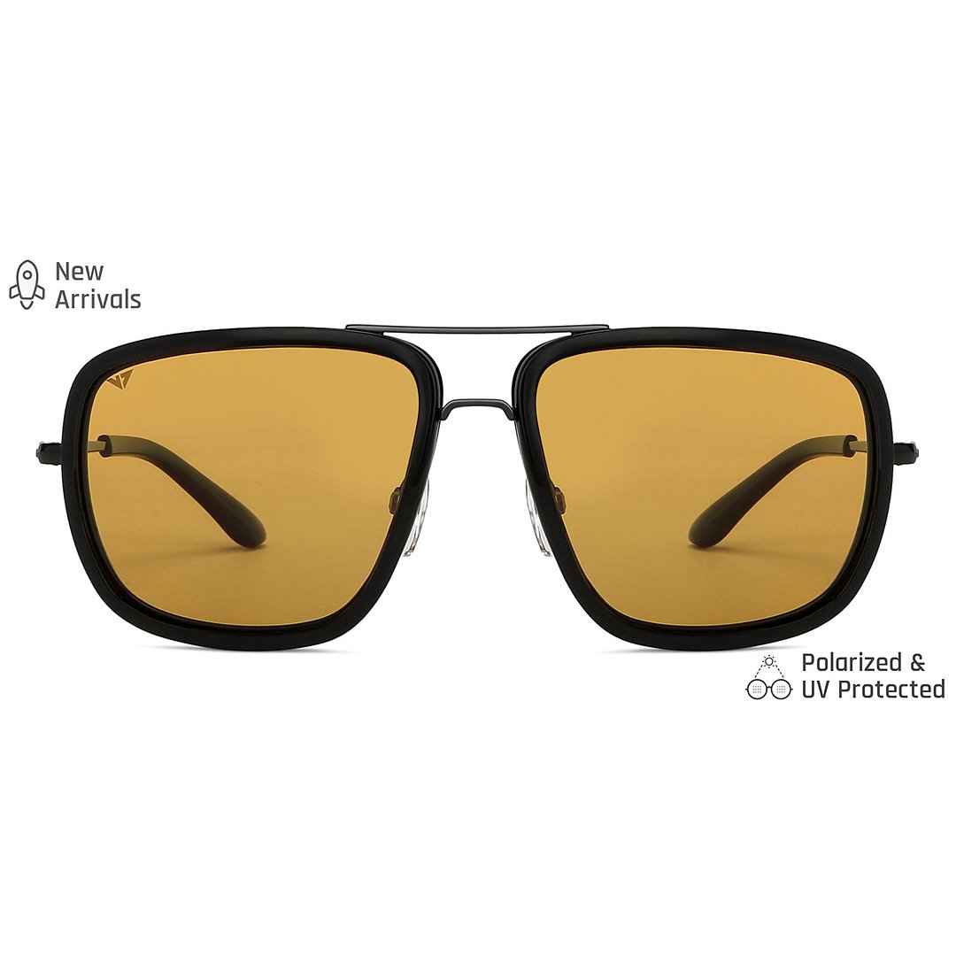 Vincent Chase Polarized Black Full Rim Square right side