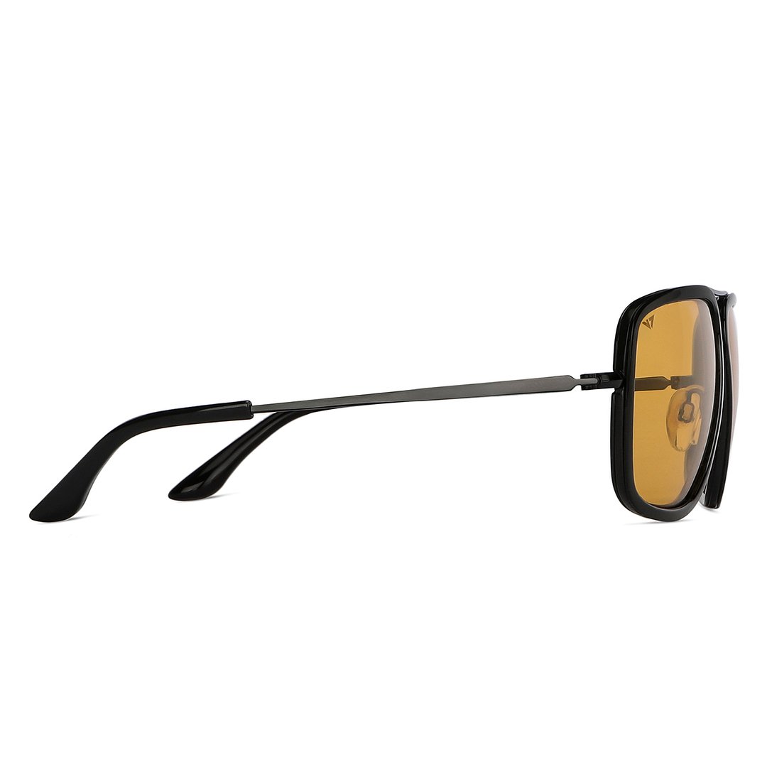 Vincent Chase Polarized Black Full Rim Square left side