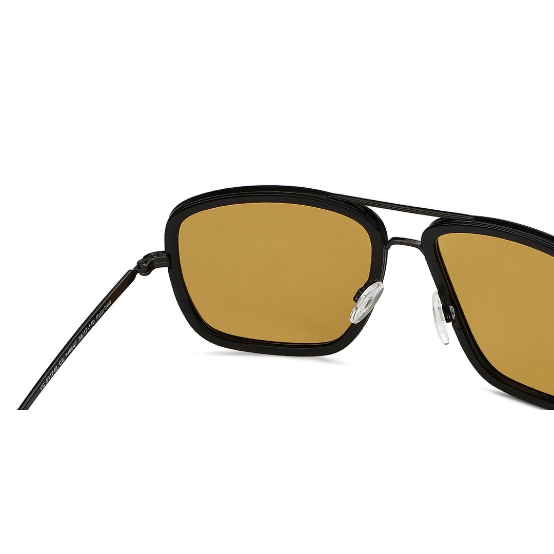 Vincent Chase Polarized Black Full Rim Square right side
