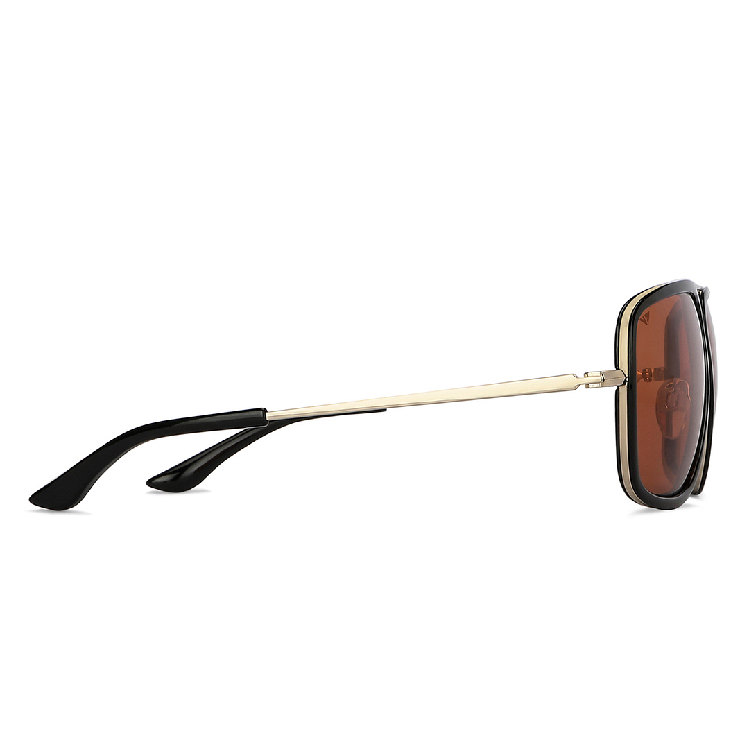Vincent Chase Polarized Gold Full Rim Square left side