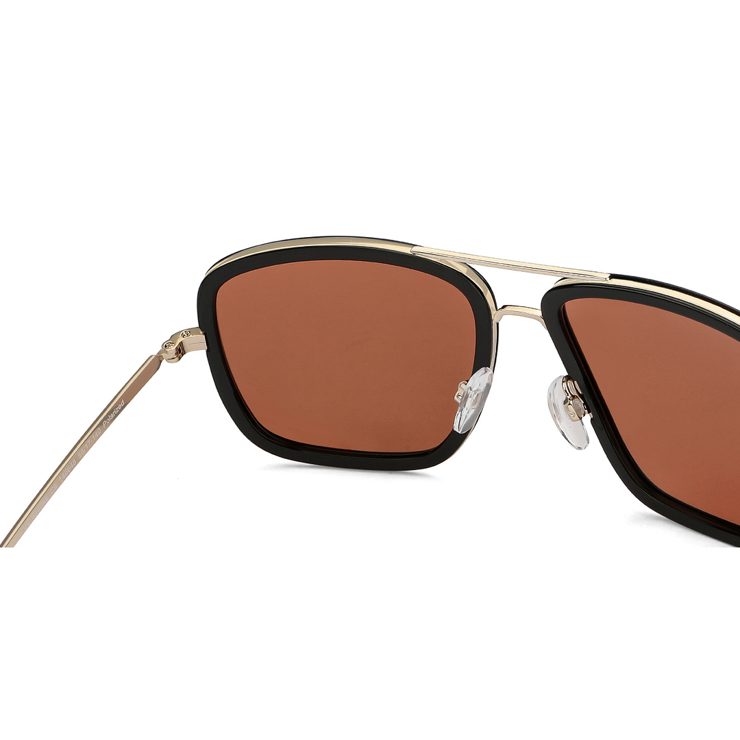 Vincent Chase Polarized Gold Full Rim Square right side