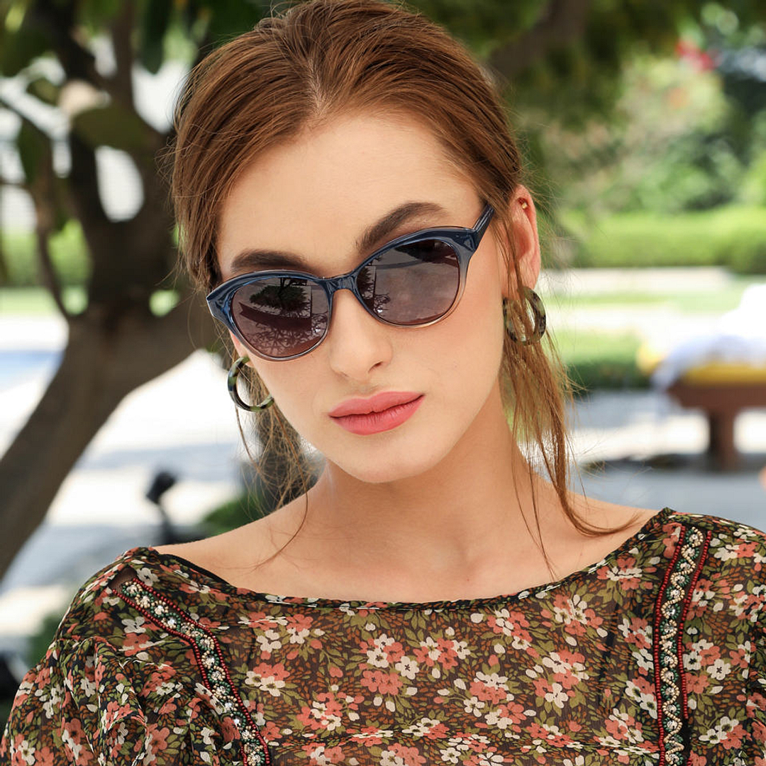 Vincent Chase Online Brown Full Rim Cat Eye left side