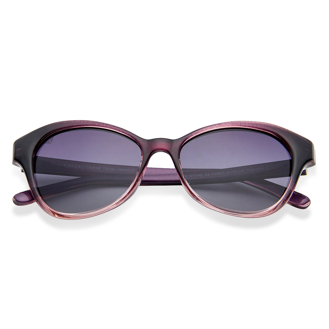 Vincent Chase Online Purple Full Rim Cat Eye left side