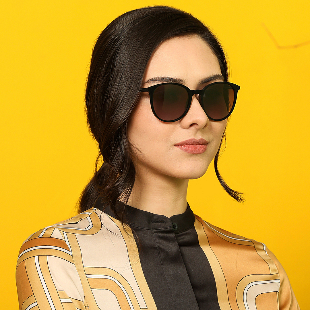 Vincent Chase Online Black Full Rim Round left side