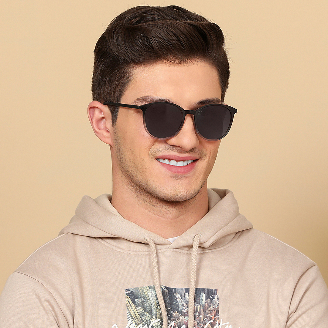 Vincent Chase Online Grey Full Rim Round left side