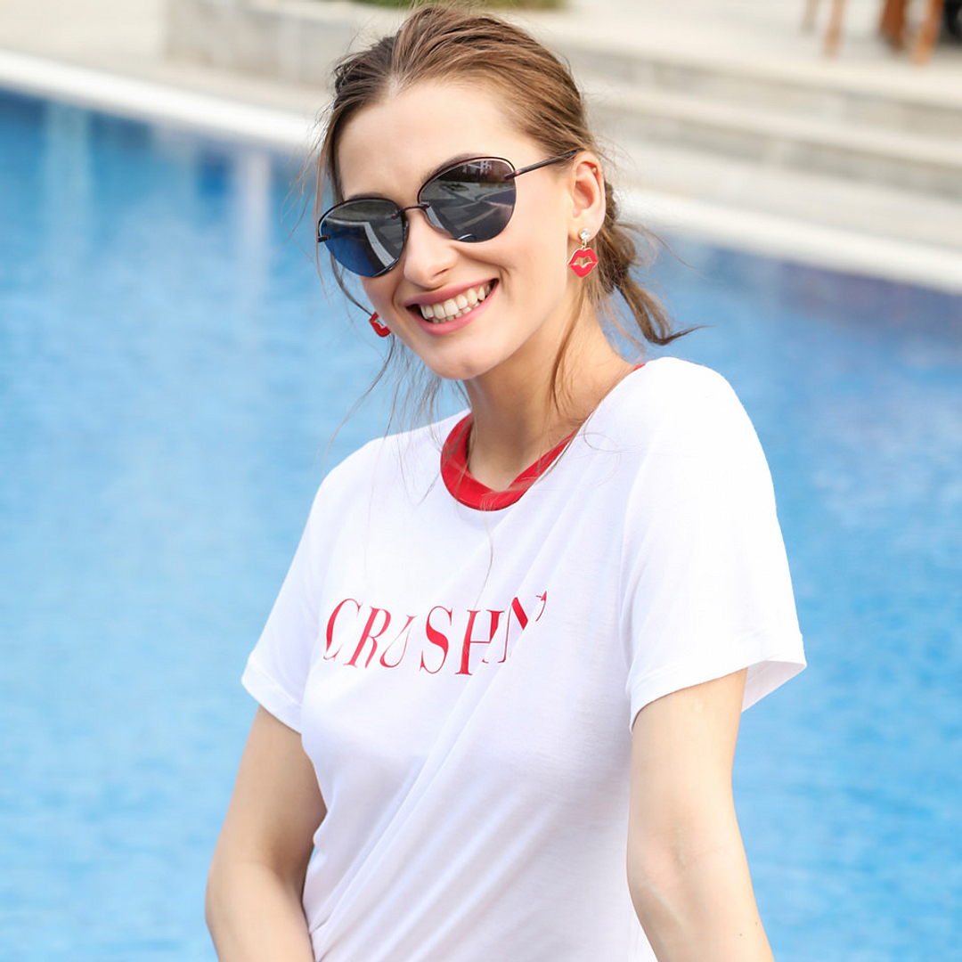 Vincent Chase Online Purple Half Rim Cat Eye right side