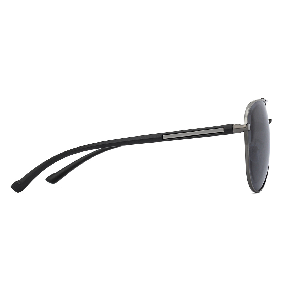 Vincent Chase Online Gunmetal Full Rim Aviator left side