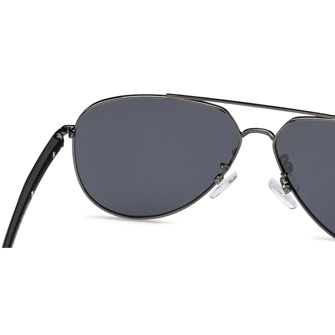 Vincent Chase Online Gunmetal Full Rim Aviator right side