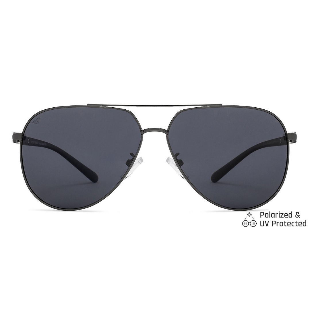 Vincent Chase Online Gunmetal Full Rim Aviator left side