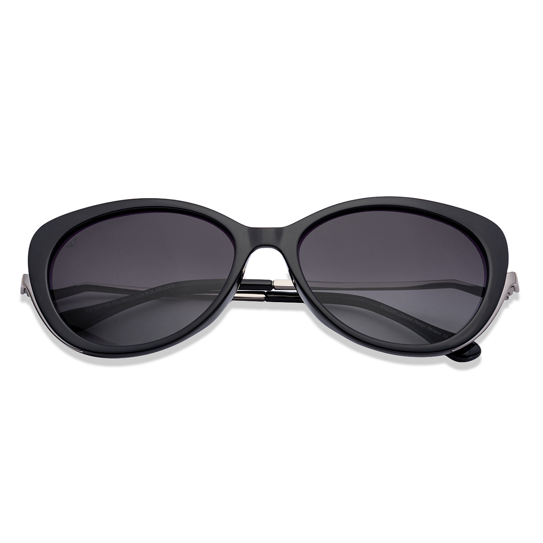 Vincent Chase Online Black Full Rim Cat Eye left side