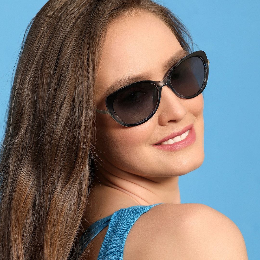 Vincent Chase Online Blue Full Rim Cat Eye right side