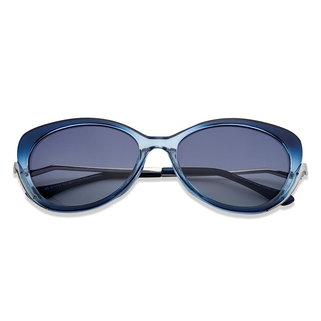 Vincent Chase Online Blue Full Rim Cat Eye left side