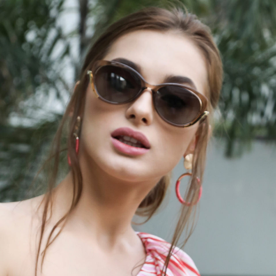 Vincent Chase Online Brown Full Rim Cat Eye right side