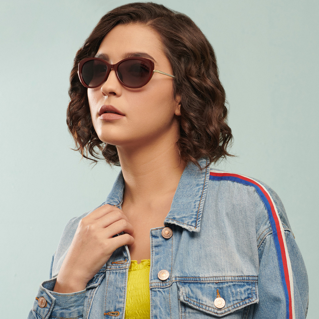 Vincent Chase Online Pink Full Rim Cat Eye left side