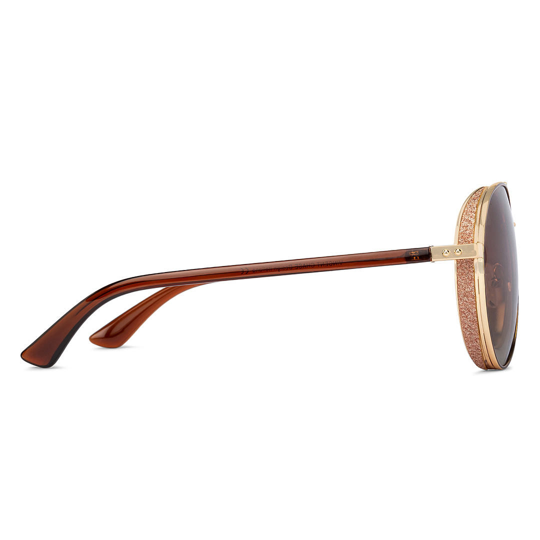 Vincent Chase Online Gold Full Rim Aviator right side