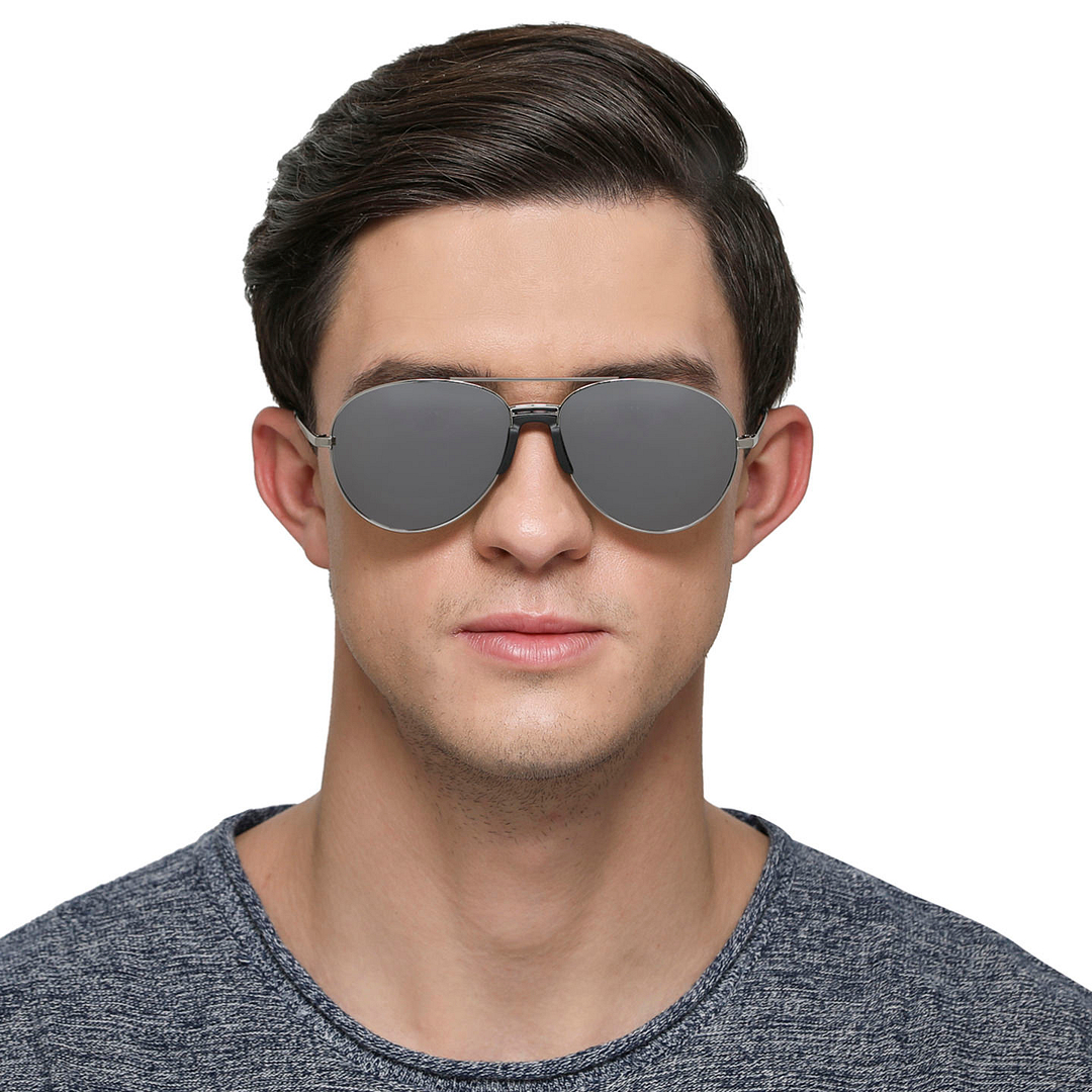 Vincent Chase Online Black Full Rim Aviator left side