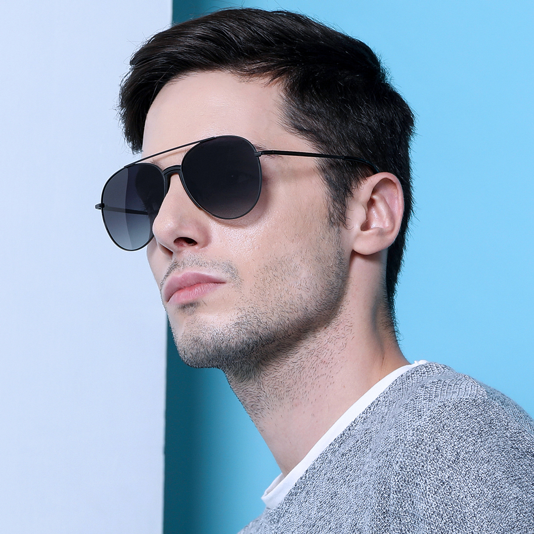 Vincent Chase Online Black Full Rim Aviator right side