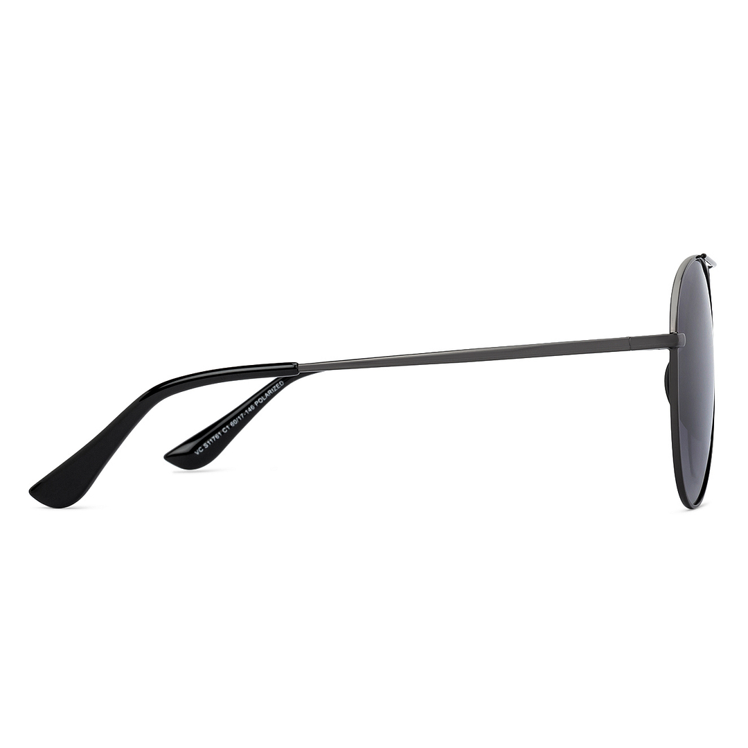 Vincent Chase Online Black Full Rim Aviator left side