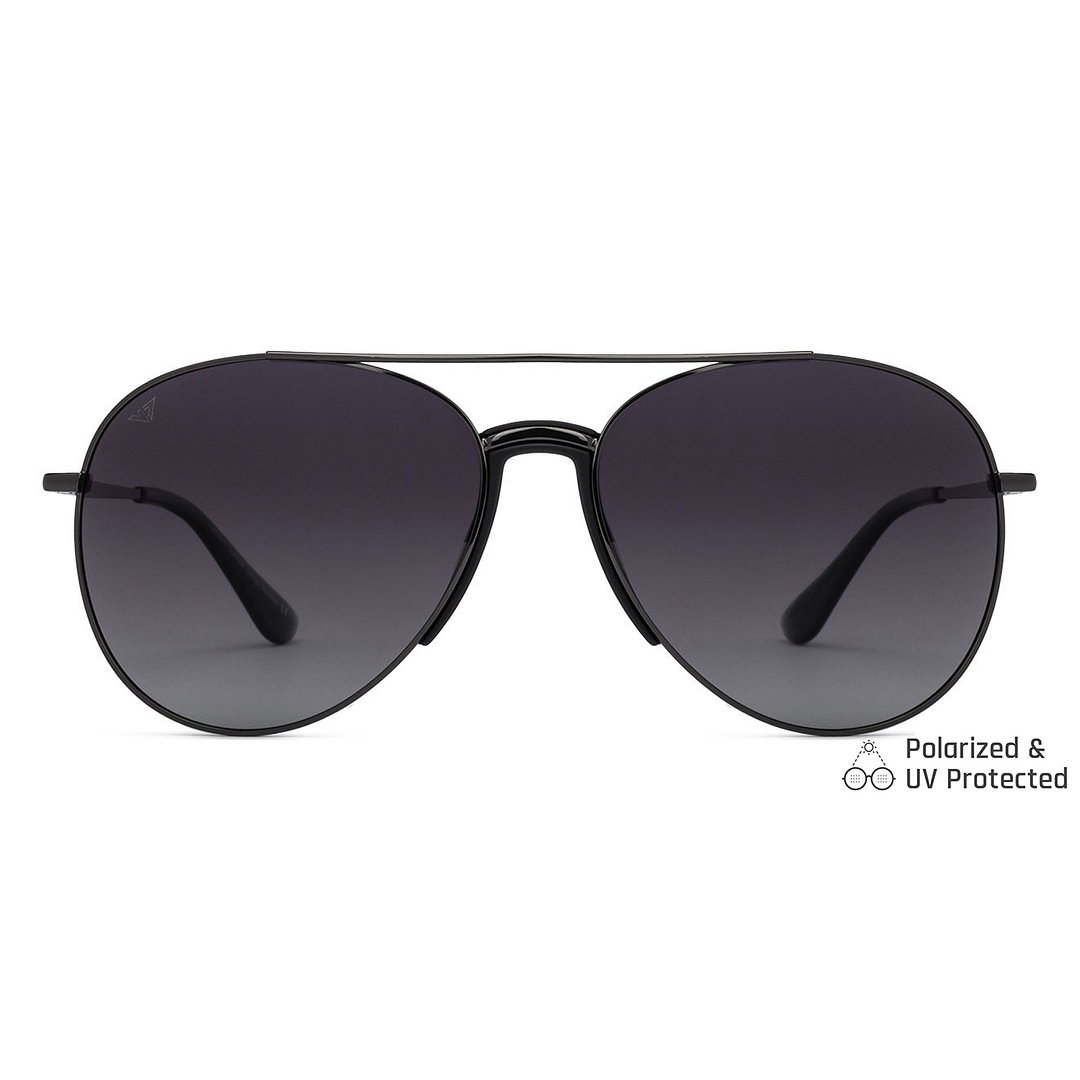 Vincent Chase Online Black Full Rim Aviator left side