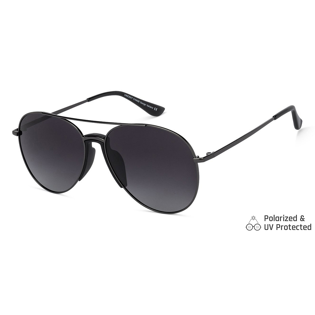 Vincent Chase Online Black Full Rim Aviator right side