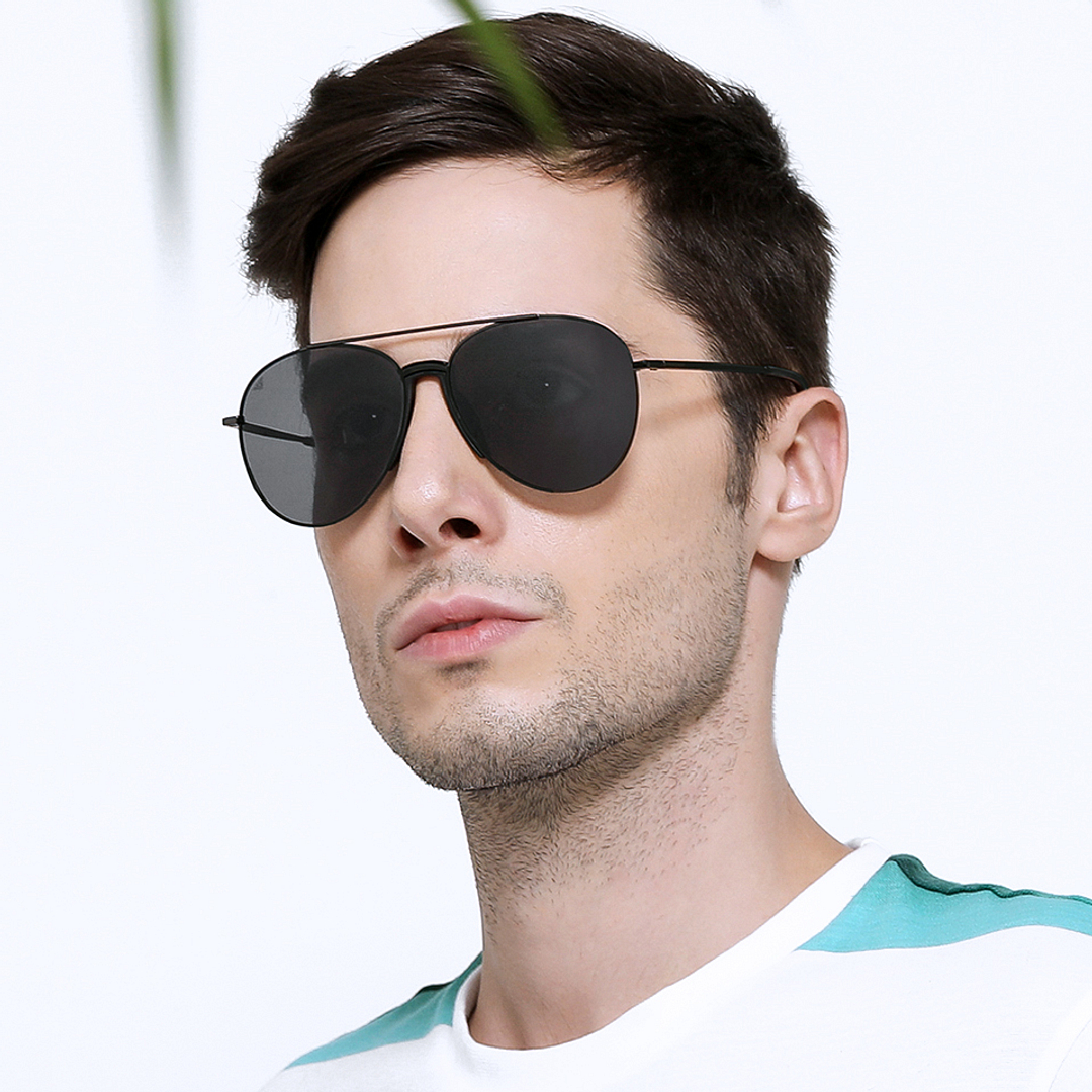 Vincent Chase Online Black Full Rim Aviator left side