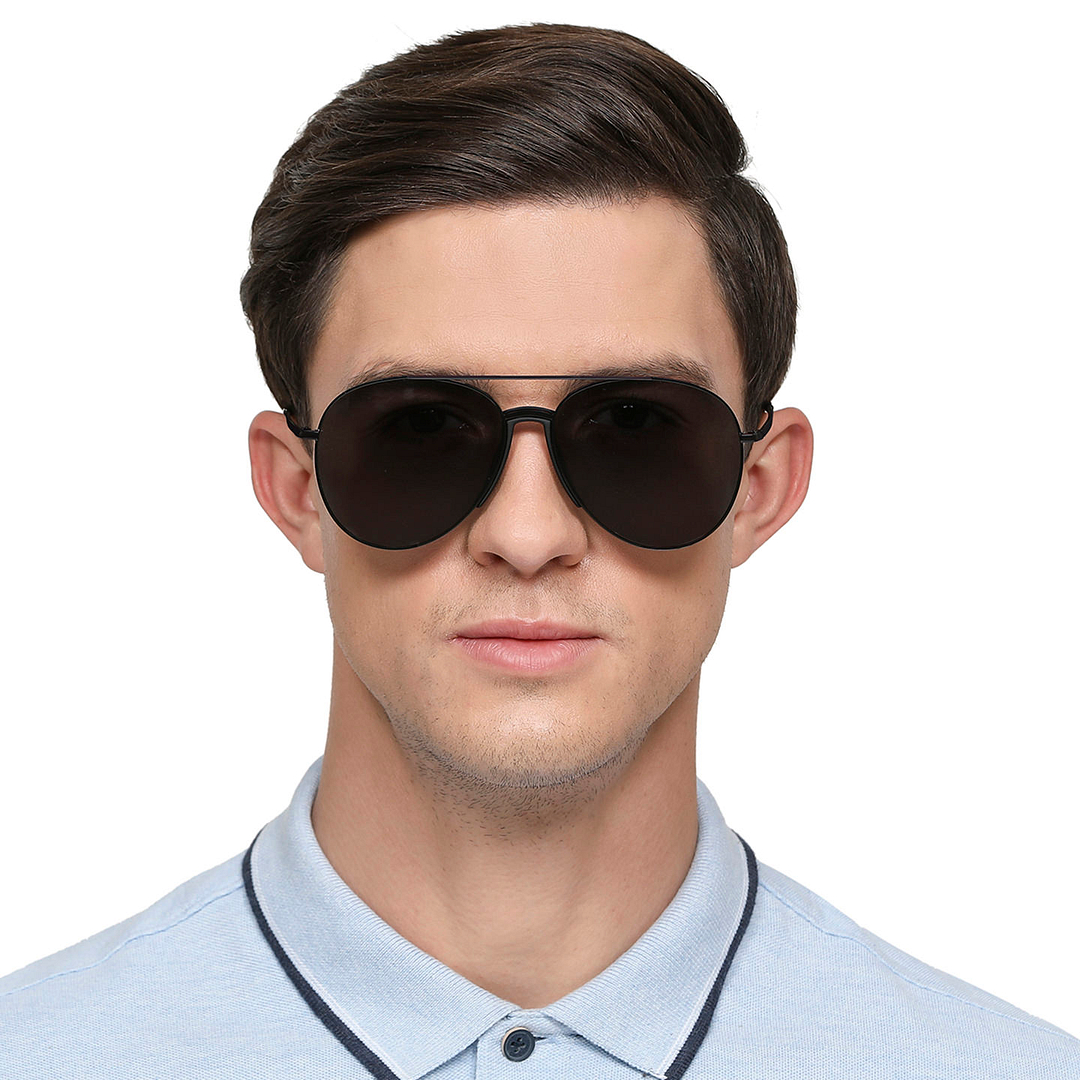 Vincent Chase Online Black Full Rim Aviator left side
