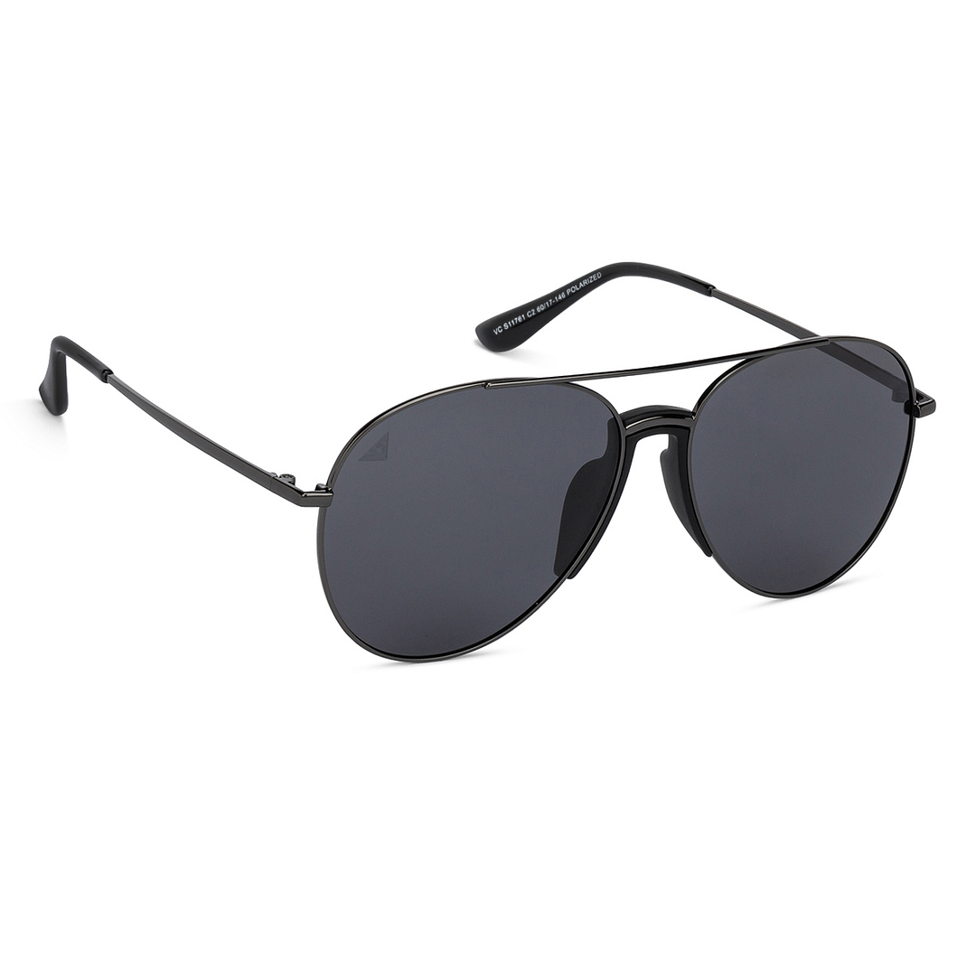 Vincent Chase Online Black Full Rim Aviator right side